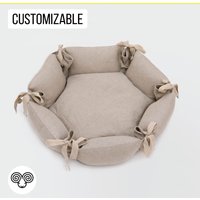 Haustierbett Aus Wolle/Sechseckig Rein Natürliche, Ungiftige Oeko-Tex Zertifizierte Materialien Waschbarer Außenbezug Sondergrösse Auf Anfrage von HomeOfWool