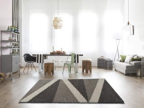 HomeRug Berber-Teppich, Grau, 135 x 190 cm von HomeRug