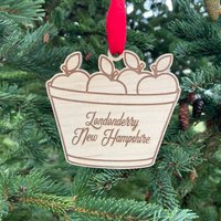 Apfel Korb Ornament | Personalisierte Apfelpflück-Memory von HomeSweetSignsNH