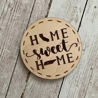 California To Tennessee Home Sweet 2, 5 Zoll Holzmagnet | Zustand Zu Neues Haus Geschenk Einweihungsparty Geschenkidee von HomeSweetSignsNH