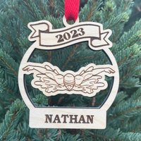 Schwimmen 2024 Junge Schwimmer Weihnachtsverzierung | Personalisiertes Schwimm-Ornament Weihnachten von HomeSweetSignsNH