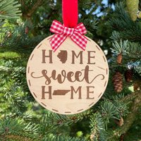 Us Bundesstaat Tennessee Home Sweet Holz Ornament Aus Zustand Zu | Neues Zuhause Geschenkidee Housewarming Weihnachten 2024 von HomeSweetSignsNH