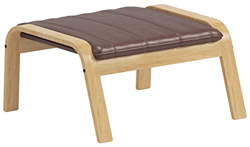 Der Duable Poang Stuhlbezug ist maßgefertigt, nur kompatibel mit IKEA Poang Sesselschonbezügen. (Ottomanisches PU-Leder, braun) von HomeTown Market