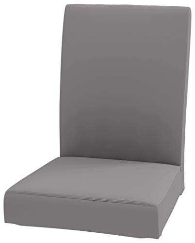 HomeTown Market Der langlebige Henriksdal Stuhl bezug Ersatz ist kompatibel mit IKEA Esszimmerstuhlhussen oder Schonbezügen (Sitzbreite 51cm Baumwolle Grau) von HomeTown Market