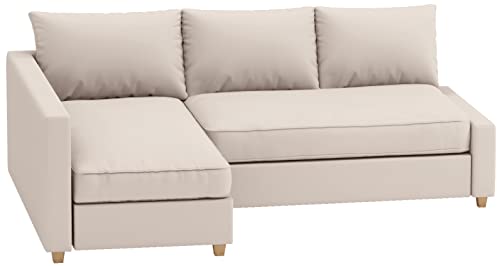 HomeTown Market Langlebig Friheten Sofa bezug, kompatibel mit IKEA Friheten-Schlafsofa, Eckbezug. Nur Sofabezug! (Polyester Beige Right Longer) von HomeTown Market