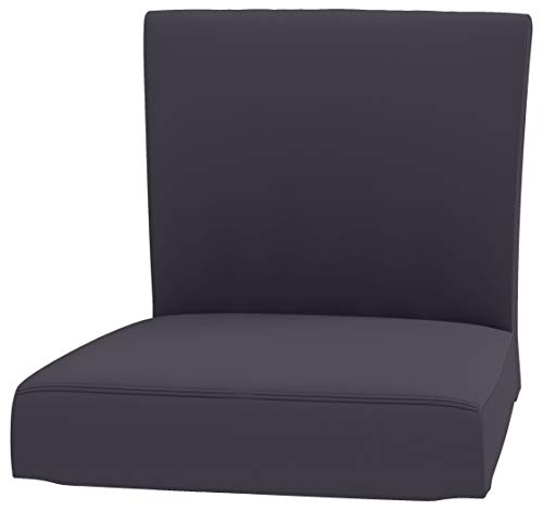 HomeTown Market Langlebige Henriksdal Barhocker mit Rückenlehne Abdeckung Ersatz Kompatibel mit IKEA Henriksdal Barhocker Stuhl Abdeckung Bezug Slipcover (Sitzbreite 48cm Baumwolle Grau) von HomeTown Market