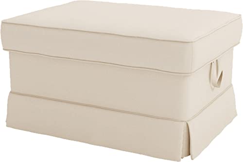 HomeTown Market Strapazierfähiger Sofabezug Ersatz kompatibel für IKEA Ektorp Ottomane Cover. Slipcover nur! Sofa Nicht inbegriffen! (Polyester Fußhocker Beige) von HomeTown Market