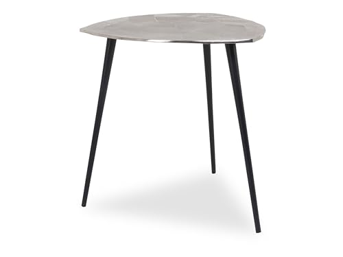 M2 Kollektion Singh 2 Couchtisch/Beistelltisch/Tischset, Metall, silber, Durchmesser, Höhe 50cm von M2 Kollektion