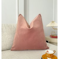 Samt Dusty Pink Dekokissenbezug Rosa Kissenbezug Dekorative Lumbale Kissenbezüge | Alle Größen von HomeTwistTr