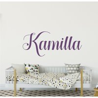 Personalisierte Kinder Wand Aufkleber - Mädchen Name Kinderzimmer Gold Vinyl S49 von HomeVinylDecor