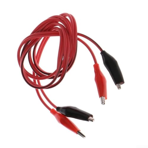 1 x Silikon-Netzkabel-Testwerkzeug mit zwei Klemmen, mit Kupfer für Krokodilklemmen für den Einsatz in der Elektrotechnik und Heimwerker-Testanwendungen 1 x Silikon-Netzkabel-Testwerkzeug mit zwei Klemmen, mit Kupfer für Krokodilklemmen für den Einsatz in der Elektrotechnik und Heimwerker-Testanwendungen von HomeVortex