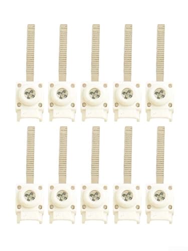 10 Stück Klemmblöcke für Sammelschienen-Schutzschalter, Verteilerkasten, Verbindungsstücke, Schalttafel, Drahtmanagement-Werkzeuge von HomeVortex