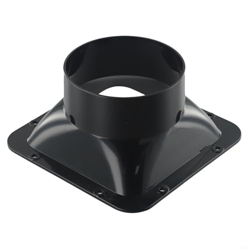 100200 mm ABS-Verbindungsstück für Wand für Lüftungskanäle Installationskomponente (100 mm) von HomeVortex