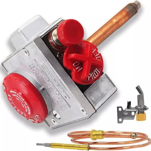 110326 Warmwasserbereiter Gasventil mit Thermostat, ausgelegt für Erdgasanlagen mit 3 5 WC Druckregulierung und 160F Temperaturbegrenzung 110326 Warmwasserbereiter Gasventil mit Thermostat, ausgelegt für Erdgasanlagen mit 3 5 WC Druckregulierung und 160F Temperaturbegrenzung von HomeVortex