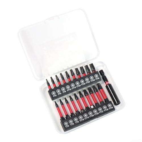 21-teiliges Hohl für Torx-Schraubendreher-Bits T6T40 mit Magnet für schnelle und effiziente Nutzung von HomeVortex