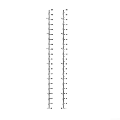 2er-Pack PVC-Wachstumsmessungsaufkleber, perfekt für die Überwachung der Körpergröße in kinderfreundlichen Umgebungen mit minimalem Aufwand von HomeVortex