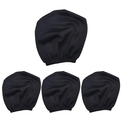4 Stück schwarze Stoff-Kopfstützenbezüge für Autos, LKWs, SUVs und Autos verbessern den Einrichtungsstil 4 Stück schwarze Stoff-Kopfstützenbezüge für Autos, LKWs, SUVs und Autos verbessern den Einrichtungsstil von HomeVortex