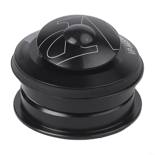 44 mm Fahrrad-Headset, versiegelt, Doppellager, Aluminiumlegierung, Mountainbike-Steuerrohr-Komponente für gerade Gabel, 28,6 mm, kompatibel mit Rahmen mit 44 mm Innendurchmesser (schwarz) von HomeVortex