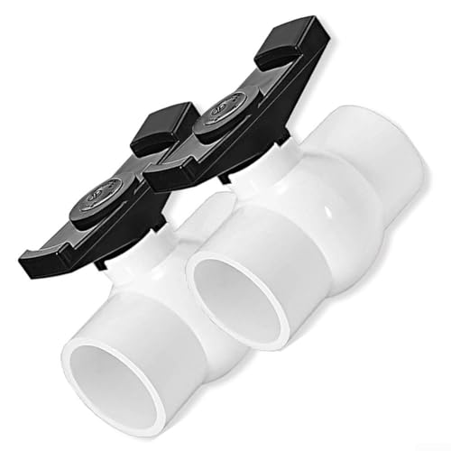 5,1 cm PVC-Wasserventil-Set, effizientes Volldurchflussregelventil, 150 PSI bewertet, inklusive 2 Stück von HomeVortex