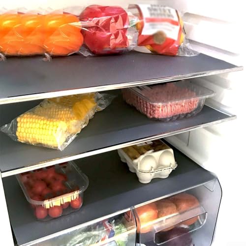 5 Stück Küchen-Kühlschrank-Matten, waschbar, EVA-Schubladeneinlagen, hält Obst und Gemüse frisch von HomeVortex