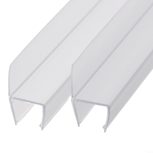 50 cm Duschtür-Ersatzdichtung, effizienter Wasserabweiser für anpassbare Duschpassform (15 mm) von HomeVortex