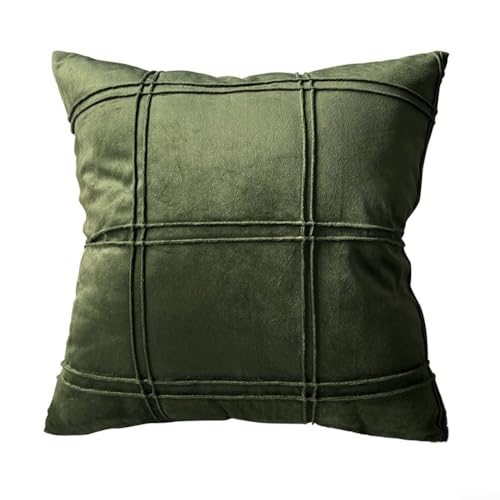 Ästhetische Aufwertung, luxuriöser Look mit einem praktischen 45 x 45 cm dekorativen Kissenbezug (grün) von HomeVortex
