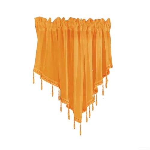 Ästhetische Elevation mit unseren eleganten Polyester-Vorhängen, die zu jedem Einrichtungsthema passen (gelb) von HomeVortex