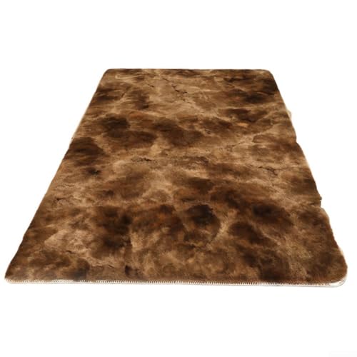Bunter Batik-Plüsch-Teppich, perfekt für Arbeitszimmer oder Korridore, einfache Pflege (A) von HomeVortex
