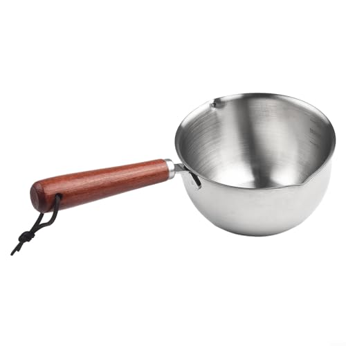 Culinary Delight Tragbarer Mini-Milchtopf in robuster 304 Edelstahl-Konstruktion (300 ml) von HomeVortex