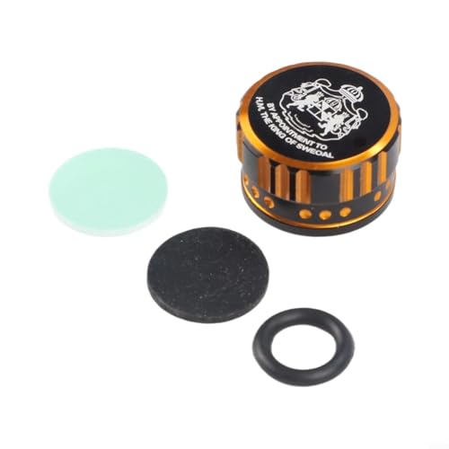 Custom Spool Tension Brake Knob for ABU Fishing Reels with Gasket for Enhanced Performance (Black Gold) von HomeVortex