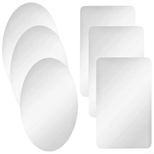 Dekorative 3D-Acryl-Spiegel-Wandaufkleber, 6-teiliges Set für Zuhause und Badezimmer von HomeVortex