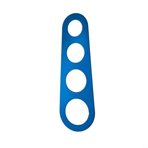 Edelstahl Spaghetti-Messgerät für präzise Portionskontrolle Nudelmesslineal Geeignet für verschiedene Nudelsorten Spülmaschinenfest und (Blau) von HomeVortex