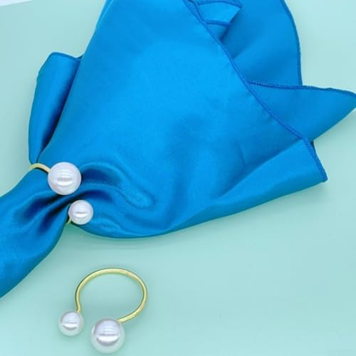 Elegante Serviettenring-Kollektion, silberfarben, 12 Stück, für jede Feier (Silber) von HomeVortex