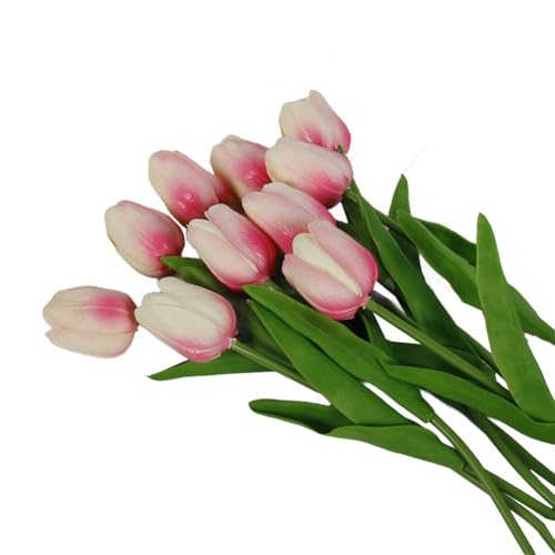 Elegante künstliche Tulpen für Blumenarrangements bei Hochzeiten und zu Hause, 33 cm, Rosa, 10 Stück Elegante künstliche Tulpen für Blumenarrangements bei Hochzeiten und zu Hause, 33 cm, Rosa, 10 Stück von HomeVortex