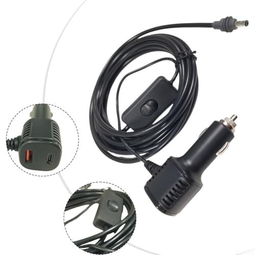 Ethernet 3-in-1 Kfz-Ladekabel mit Digitalanzeige für Starlink Mini bietet stabile 12 8 V 24 V DC Power USB C PD 20 W USB A QC 18 W Anschlüsse kompatibel mit Autos, LKWs und Yachten (3 m) von HomeVortex