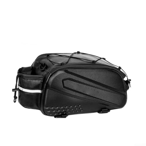 Fahrrad-Gepäckträgertasche mit Hartschalen-EVA, wasserdichtem PU-Leder, reflektierenden Sicherheitsstreifen, Schultergurt, Griff und mehreren Staufächern Fahrrad-Gepäckträgertasche mit Hartschalen-EVA, wasserdichtem PU-Leder, reflektierenden Sicherheitsstreifen, Schultergurt, Griff und mehreren Staufächern von HomeVortex