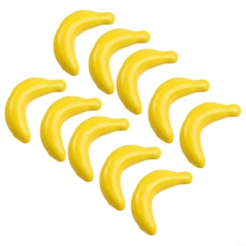 Fake Fruit Deko Set Lebensechte Kunststoff Kunstfrüchte für Küchentisch und Fotografie Verbesserungen (Banana) von HomeVortex