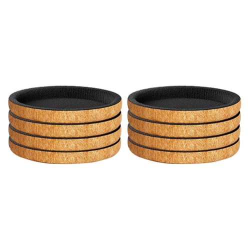 Filzgleiter, 8-teiliges Set, bodenschonende Lösung für reibungsloses Bewegen von Stühlen und Sofas (12,7 cm) von HomeVortex