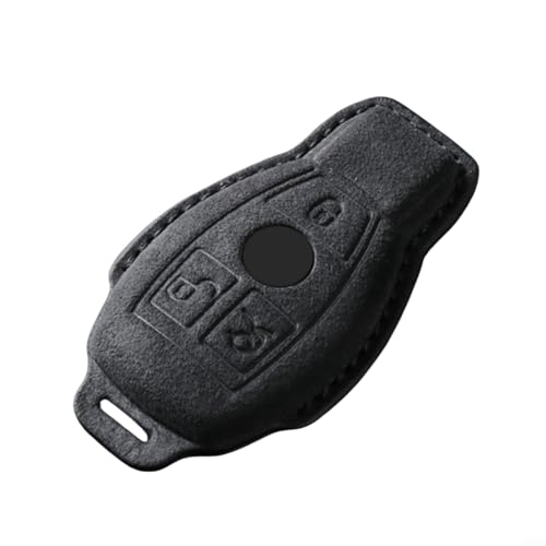 Für Mercedes Für Benz Schlüsseletui Für A/C/E/S Klasse Wildleder (Schwarz) von HomeVortex