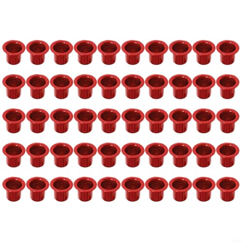 Funktionale und stilvolle Aluminium-Kerzeneinsätze für individuelle Projekte, wählen Sie aus 50 oder 100 Stück (50 Stück) von HomeVortex