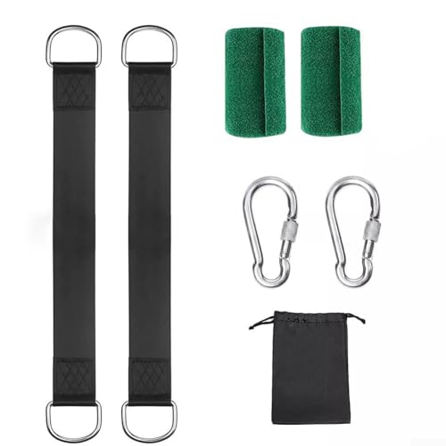 Ganzjahresschaukel-Befestigungsgurte, starkes Polyester-Gurtband mit Baumschutz und Schnallen (150 cm) von HomeVortex