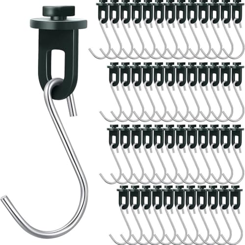 Gewächshaus-Hängeclips und Haken 50 Stück für Innentöpfe, Kunststoffklammern zur Befestigung von Drähten, Beschattung und Unterstützung von Pflanzen (50 Stück S-Haken) von HomeVortex