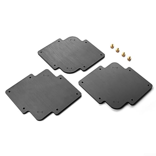 Holzbearbeitungswerkzeug-Set, 3 Stück, R10R35 R Schnellvorlagen für präzise Schnitte (3 Stück mit Fräser-Bit) von HomeVortex