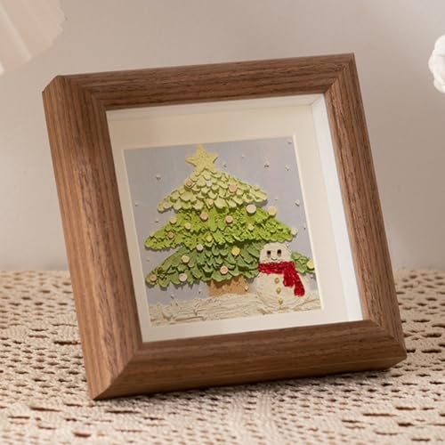 HomeVortex 15,2 cm quadratischer hohler Bilderrahmen für Bilder oder Kinder-Kunstwerke, Tischaufsteller in Holz, Kaffee, weiße Eiche oder Walnussholz, stabile künstliche Brett-Konstruktion HomeVortex 15,2 cm quadratischer hohler Bilderrahmen für Bilder oder Kinder-Kunstwerke, Tischaufsteller in Holz, Kaffee, weiße Eiche oder Walnussholz, stabile künstliche Brett-Konstruktion von HomeVortex