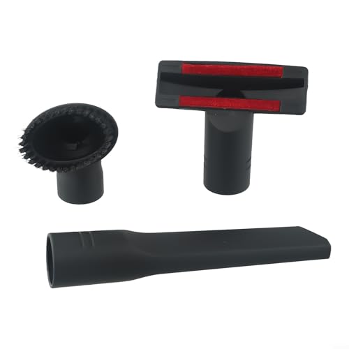 HomeVortex 3 in 1 Vakuumaufsatz Set 35mm Reinigungswerkzeuge Kit mit Polsterbürste Fugendüse Runde Staubbürste für Möbel Sofa Vorhang Tastatur von HomeVortex