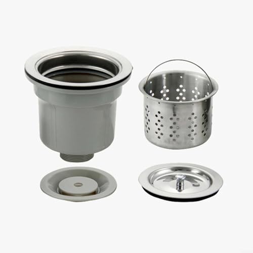 HomeVortex Abflusssieb für Küchenspüle, 140 mm, Edelstahl, Siebkorb, Abflusssieb, komplettes Abflussset für die Küche HomeVortex Abflusssieb für Küchenspüle, 140 mm, Edelstahl, Siebkorb, Abflusssieb, komplettes Abflussset für die Küche von HomeVortex