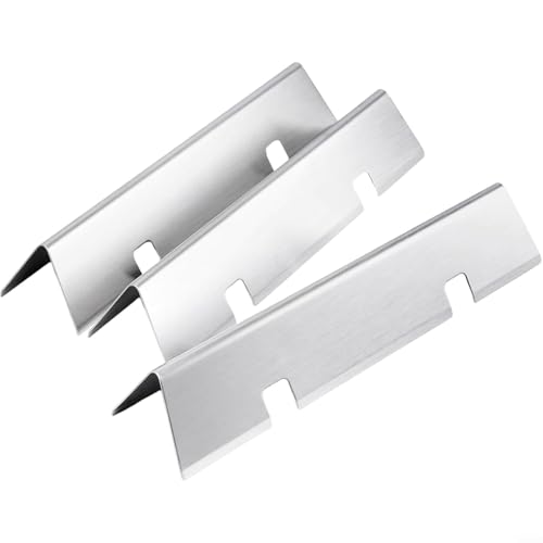 HomeVortex Edelstahl Grill Flavor Bars Heizplatten Ersatzteile für Weber 200 Series E210 S210 E220 S220 Gasgrills 39,9 cm 3 Stück von HomeVortex