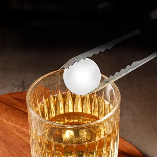 HomeVortex Edelstahl-Kaffee-Eiskugel-Kühlsteine, wiederverwendbarer Getränkekühler mit Halterung, gefrierbarer Kühlball für kaltgebrühten Eiskaffee, Espresso-Getränke (Eiskugel) von HomeVortex