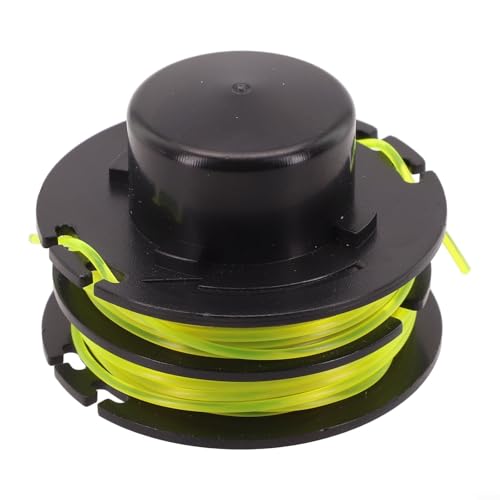HomeVortex Ersatzspule Fadentrimmer Teile für Rasentrimmerkopf RAC118 RLT3525S schwarz gelb 1,2 mm Nylonfaden (1 Stück) von HomeVortex