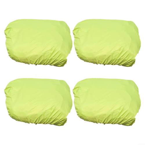 HomeVortex Fahrradkorb Regenschutz 4 Stück wasserdicht 190T Polyester elastischer Rand passend für die meisten 35L Gepäckträger leicht für Pendler Reisen Radfahren (grün) von HomeVortex